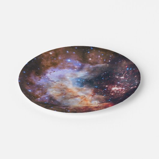 NASA Star Cluster Celestial Pappteller (Schrägansicht)