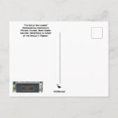 Nasa Statue Der Adler hat Postkarte gelandet (Rückseite)