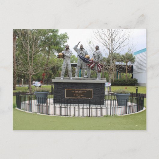 Nasa Statue Der Adler hat Postkarte gelandet (Vorderseite)