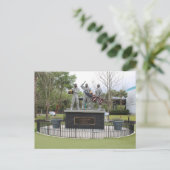 Nasa Statue Der Adler ist gelandet Postkarte (Stehend Vorderseite)