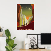 NASA STS-123 Space Shuttle verlässt das ISS Poster (Heimbüro)