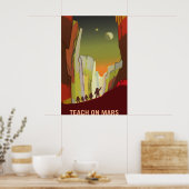NASA STS-123 Space Shuttle verlässt das ISS Poster (Küche)