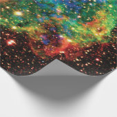 NASA Supernova Remnant W49B Gamma Ray Burst Foto Geschenkpapier (Ecke)