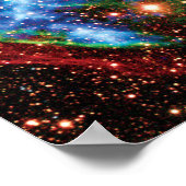 NASA Supernova Remnant W49B Gamma Ray Burst Poster (Ecke)