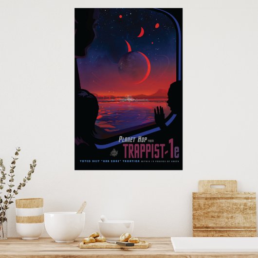 Nasa / TRAPPIST-1e / Planet HOP / Poster (Küche)