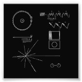 NASA Voyager Golden Record Fotodruck (Vorne)