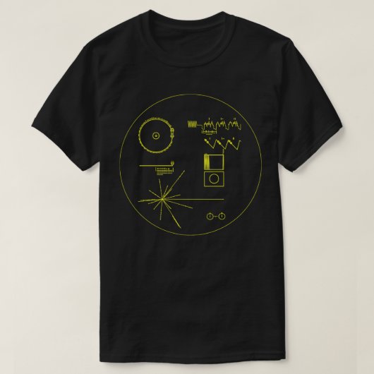 NASA Voyager Golden Record , Science T-Shirt (Design vorne)