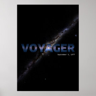 NASA Voyager - Plakat