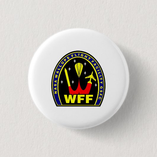 Nasa Wallops Fluganlage Insignien Button (Vorderseite)