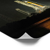 NASA-Weltraumbahnsystem-Rakete Artemis I Moonrise Poster (Ecke)