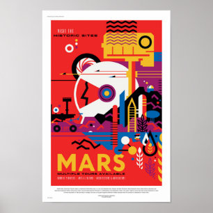 NASA Zukunftsreiseplakat - Besuchen Sie den Planet Poster
