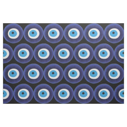 Nasar Evil Eye Protection Amulet Blue Beet Symbol Stoff (Fat Quarter (45,7 x 55,9 cm))