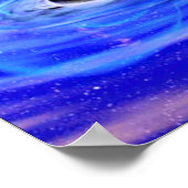 Nasas blaues schwarzes Loch Poster (Ecke)