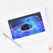 Nasas blaues schwarzes Loch Rechteckiger Aufkleber (Umschlag)