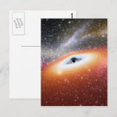 NASAs Massive Black Hole Postkarte (Vorne/Hinten)