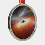 NASAs Massive Black Hole Silbernes Ornament (Rechts)