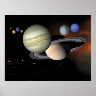 NASAs Unser Sonnensystem Poster