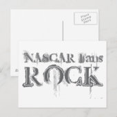 NASCAR Fans Rock Postkarte (Vorne/Hinten)