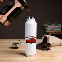 NASCAR inspirierte Wasserflasche | Ich vertraue de