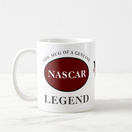 NASCAR Legende Monogramm Geburtstag hinzufügen Kaffeetasse
