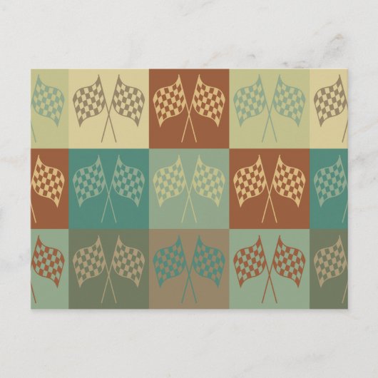 NASCAR Pop Art Postkarte (Vorderseite)