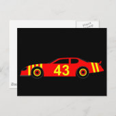 Nascar Postkarte (Vorne/Hinten)