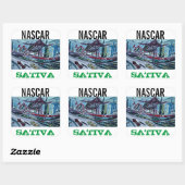 NASCAR SATIVA QUADRATISCHER AUFKLEBER (Blatt)