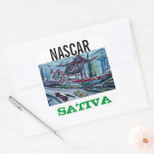 NASCAR SATIVA QUADRATISCHER AUFKLEBER (Umschlag)