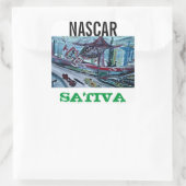NASCAR SATIVA QUADRATISCHER AUFKLEBER (Tasche)
