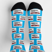 NASCARD RADIO Blue Crew Socks Socken (Oben)