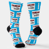 NASCARD RADIO Blue Crew Socks Socken (Gewinkelt)