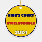 NASCARD RADIO Keramik Circle Ornament (Hinten)