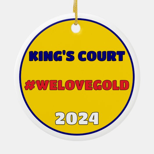 NASCARD RADIO Keramik Circle Ornament (Hinten)