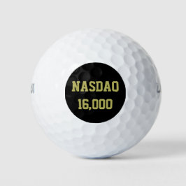 NASDAQ 16000 Stock Market Celebration Golfball
