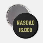 NASDAQ 16000 Stock Market Celebration Magnet (Vorderseite/Rückseite)