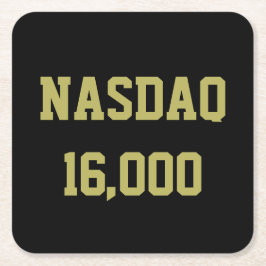 NASDAQ 16000 Stock Market Celebration Rechteckiger Pappuntersetzer