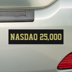 NASDAQ 25000 Börsenfeier Autoaufkleber