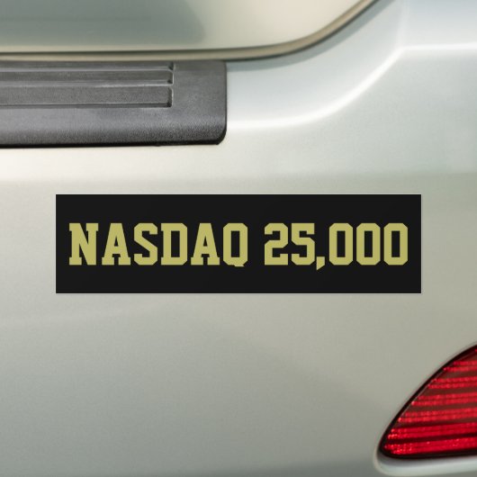 NASDAQ 25000 Börsenfeier Autoaufkleber (Auf Auto)
