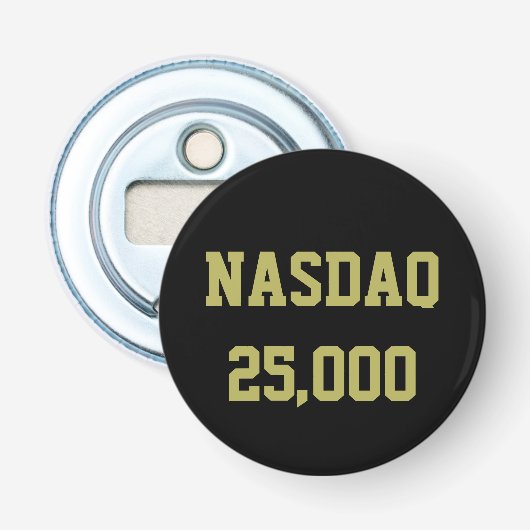 NASDAQ 25000 Börsenfeier Flaschenöffner (Vorderseite)