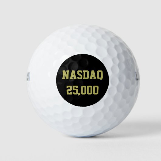 NASDAQ 25000 Börsenfeier Golfball (Vorderseite)