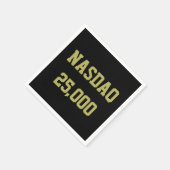 NASDAQ 25000 Börsenfeier Serviette (Ecke)