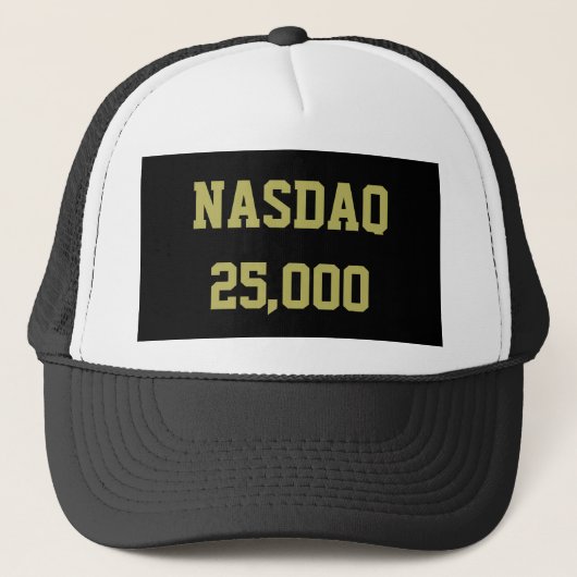 NASDAQ 25000 Börsenfeier Truckerkappe (Vorderseite)