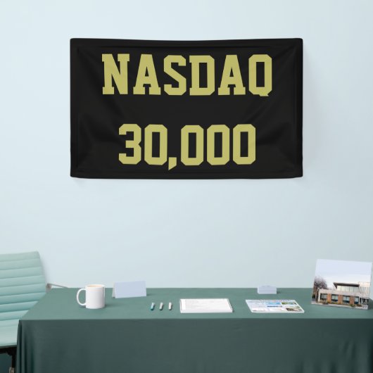 NASDAQ 30000 Börsenfeier Banner (Messeveranstaltung)