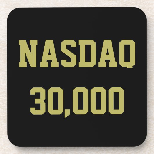 NASDAQ 30000 Börsenfeier Getränkeuntersetzer (Vorderseite)