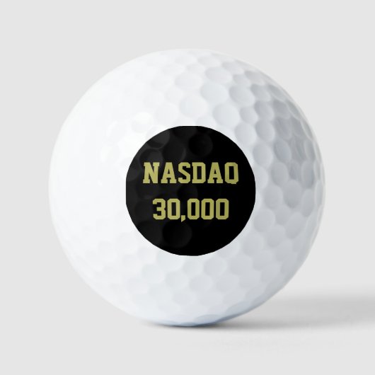 NASDAQ 30000 Börsenfeier Golfball (Vorderseite)