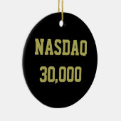 NASDAQ 30000 Börsenfeier Keramik Ornament (Rechts)