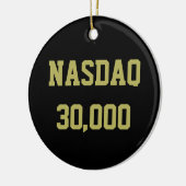 NASDAQ 30000 Börsenfeier Keramik Ornament (Links)