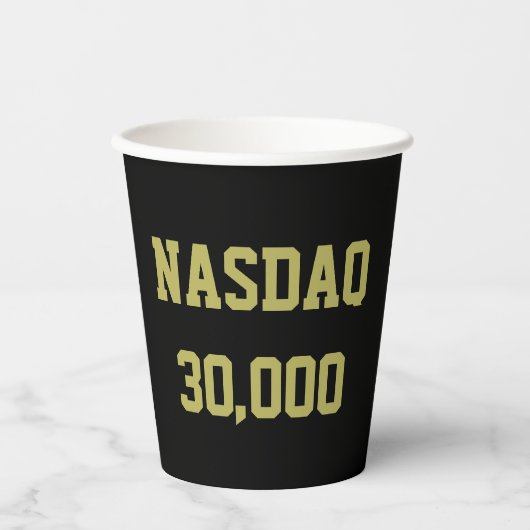 NASDAQ 30000 Börsenfeier Pappbecher (Vorderseite)