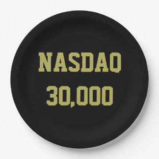 NASDAQ 30000 Börsenfeier Pappteller