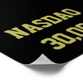 NASDAQ 30000 Börsenfeier Poster (Ecke)